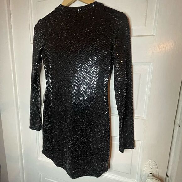 Juniors Disco Ball Dress in Gunmetal - Picture 11 of 14